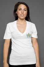 Load image into Gallery viewer, womens deep v neck