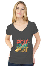 Load image into Gallery viewer, womens tultex v neck