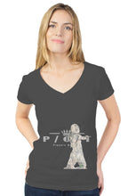 Load image into Gallery viewer, womens tultex v neck