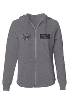 Load image into Gallery viewer, Womens Lightweight Wash Zip Hoodie