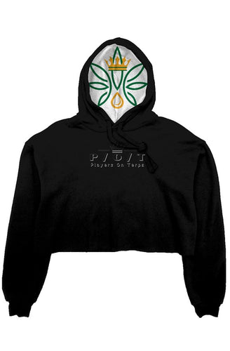 crop fleece hoodie